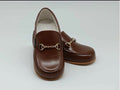 Charlottes closet Brown hardsole loafers instock