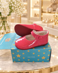 Fushia / hot pink red sole Maryjanes instock
