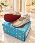 Silver red sole Maryjanes instock