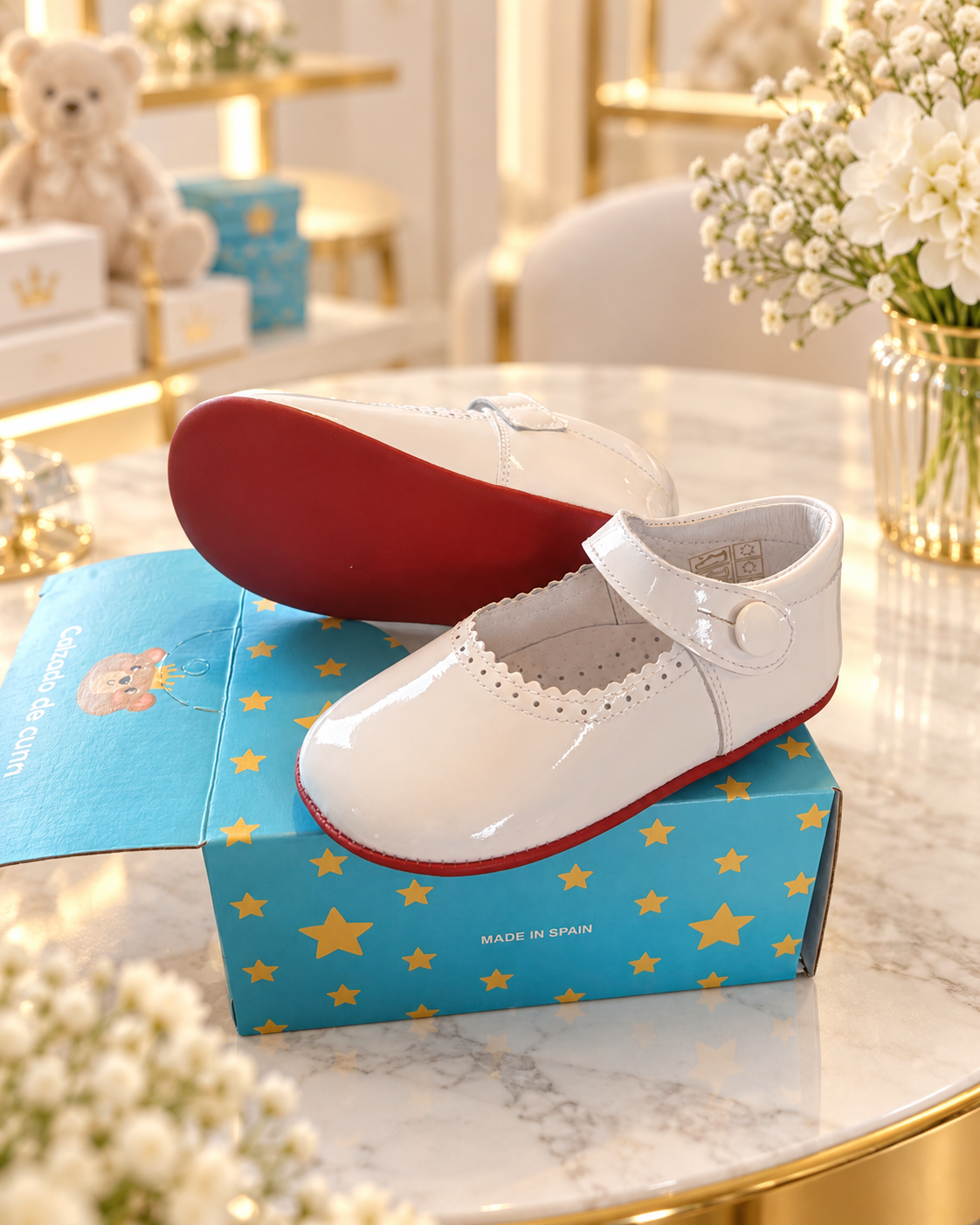 White red sole Maryjanes instock